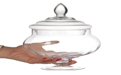 فروش کندی شیشه ای پایه دار + قیمت خرید به صرفه 2