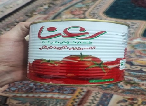 خرید و قیمت رب گوجه فرنگی 800 گرمی رعنا + فروش عمده 4