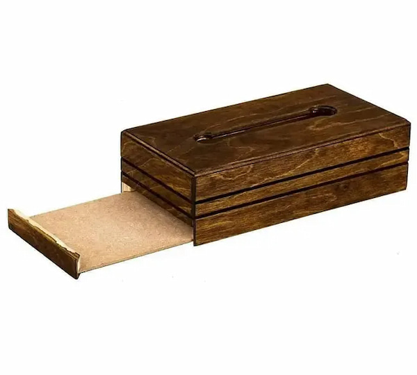 قیمت خرید جا دستمال چوبی کشودار با فروش عمده 3