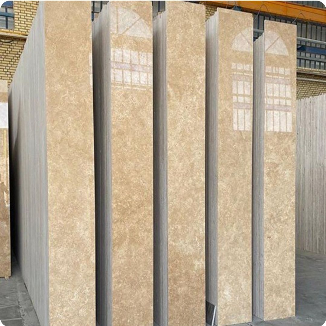 خرید سنگ تراورتن عسلی + قیمت فروش استثنایی 2