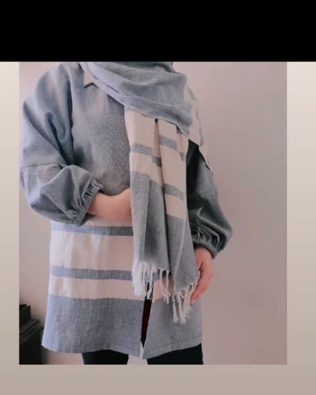 شال و لباس نخی ساده ست رنگی از تولید کننده 6