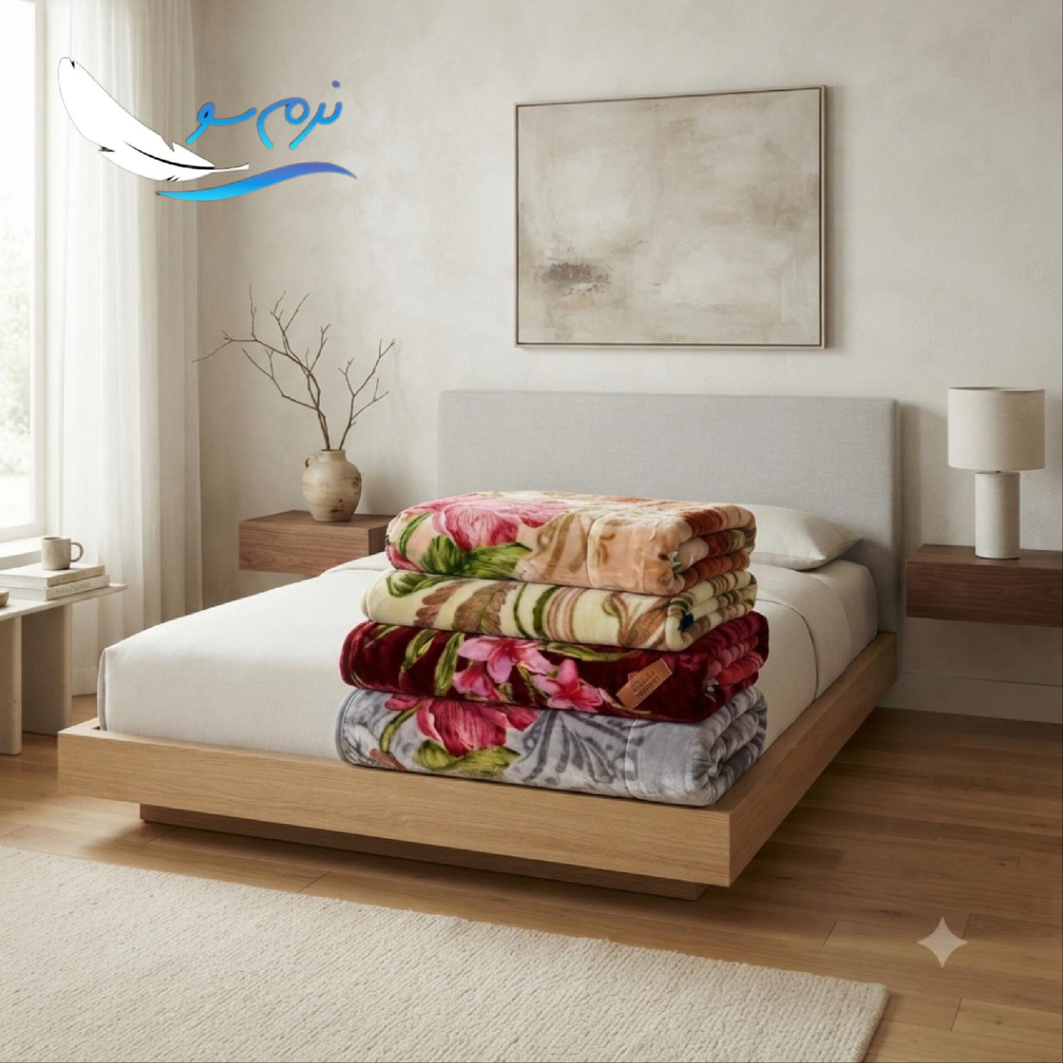 خرید عمده پتو نرمین گلدار + قیمت عمده و پخش عمده پتو نرمین یک نفره 2