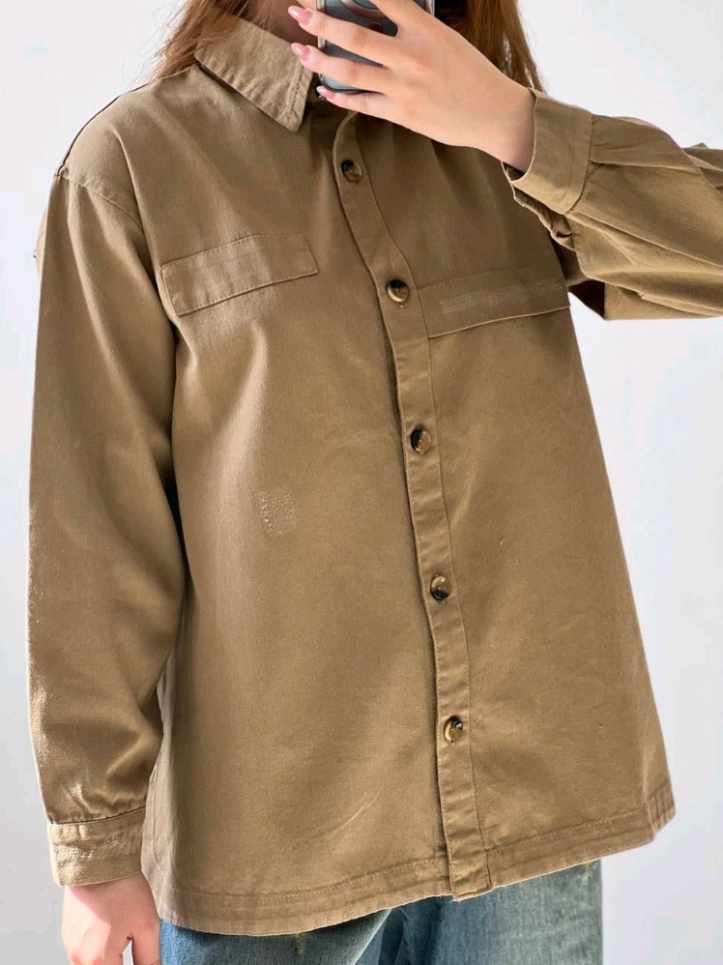 شومیز کتان باتن خوری زیبا 3