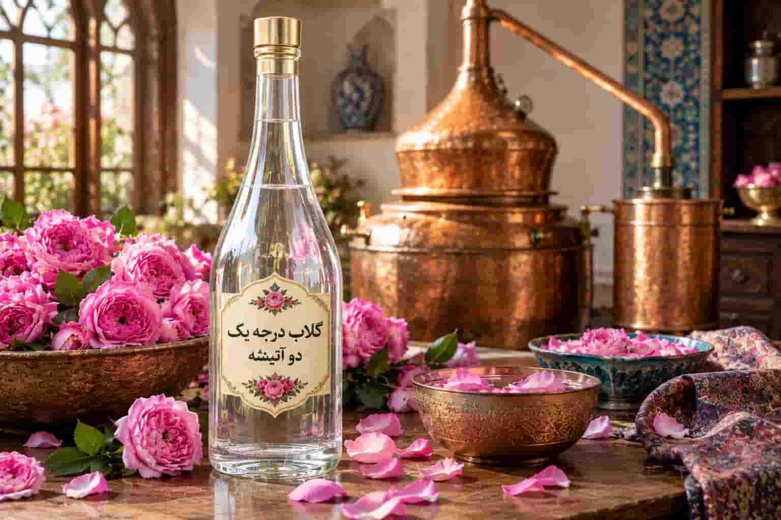 گلاب درجه یک دو آتیشه با کیفیت مطلوب برای سفارش حجمی