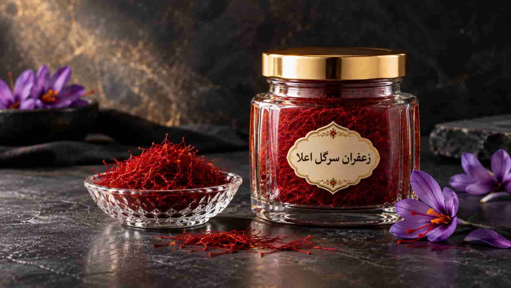 زعفران سرگل اعلا با کیفیت صادراتی برای بازارهای مختلف