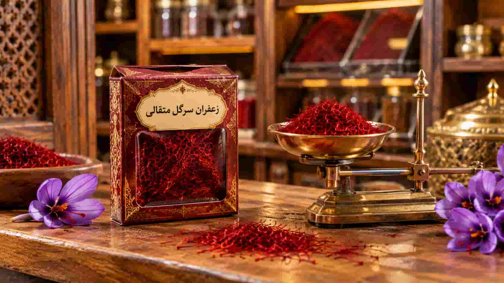 زعفران سرگل مثقالی باکیفیت برای بسته های هدیه