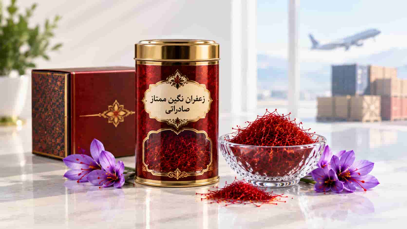 زعفران نگین ممتاز صادراتی ناب با قابلیت توزیع گسترده