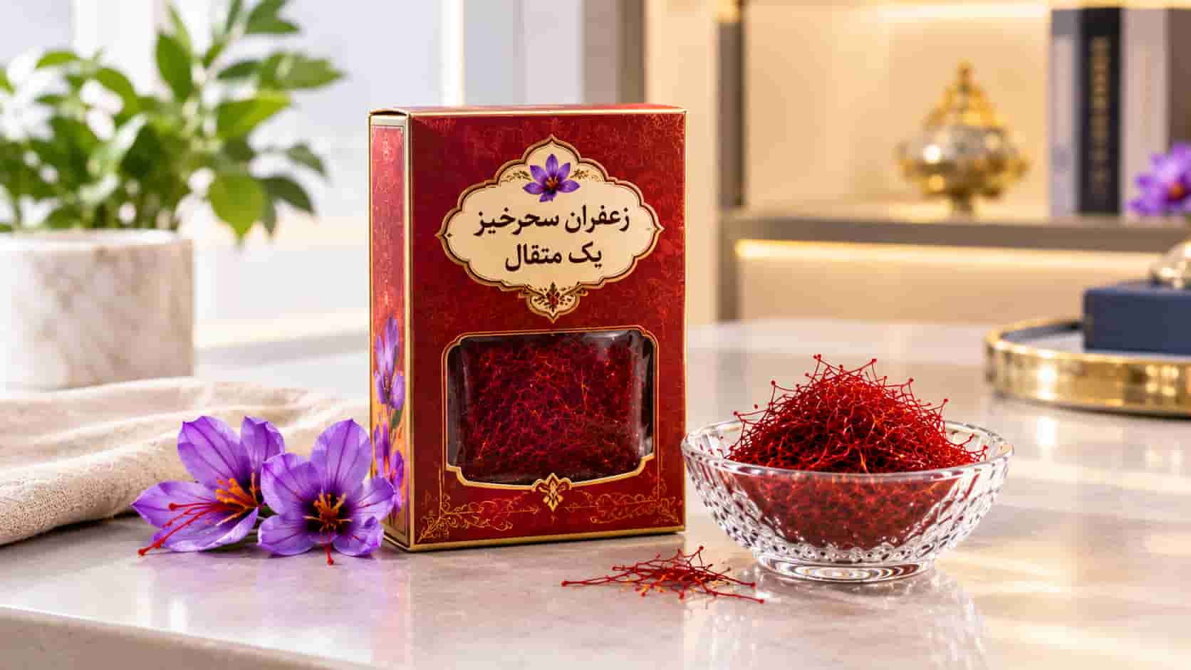 زعفران سحرخیز یک مثقال با کیفیت ممتاز برای مصرف روزمره