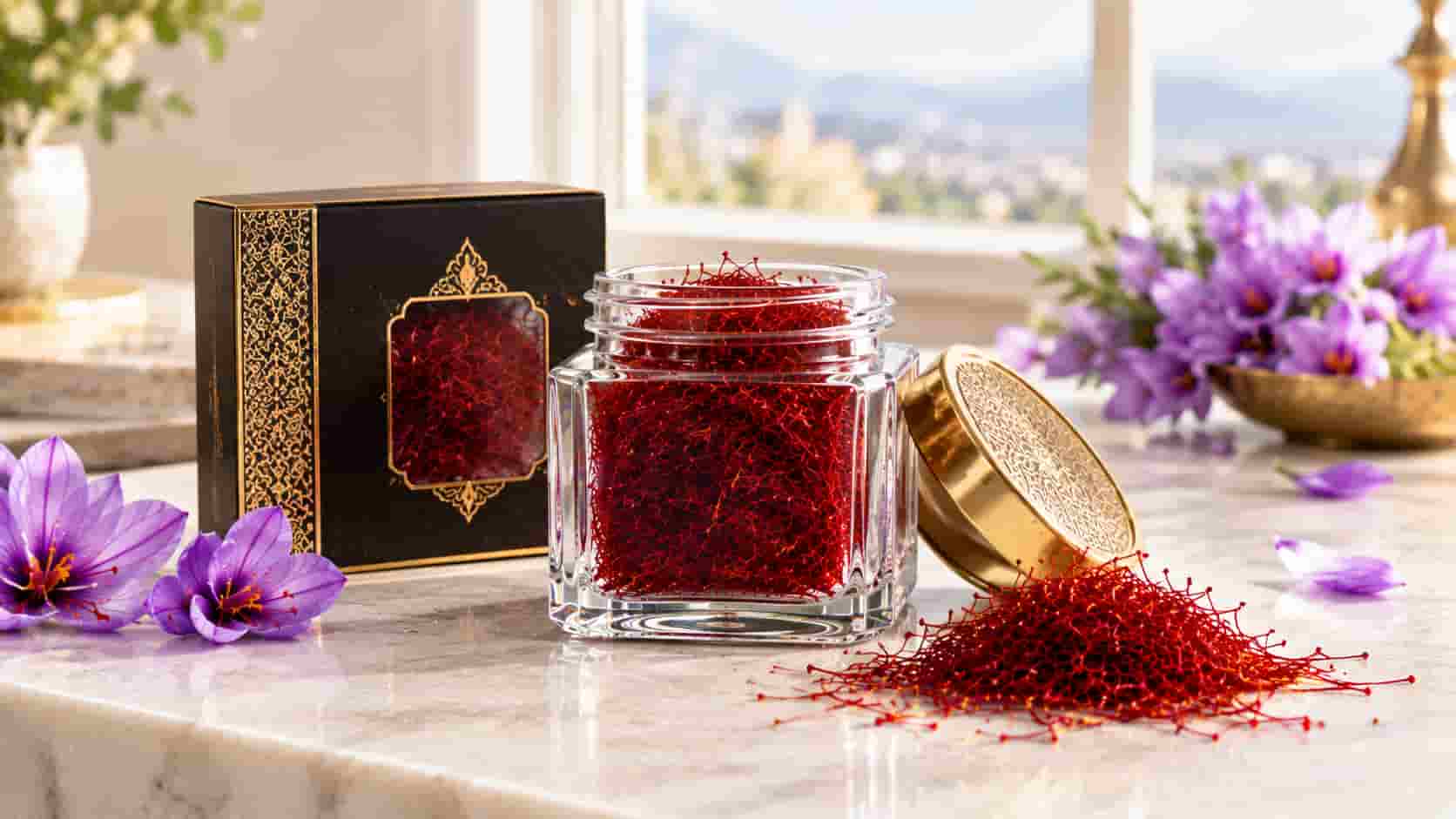 زعفران رشته ای درجه یک خالص برای تولید فرآورده های غذایی