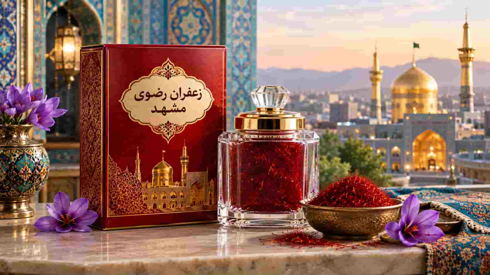 زعفران رضوی مشهد خوش رنگ و خالص برای کاربردهای متنوع