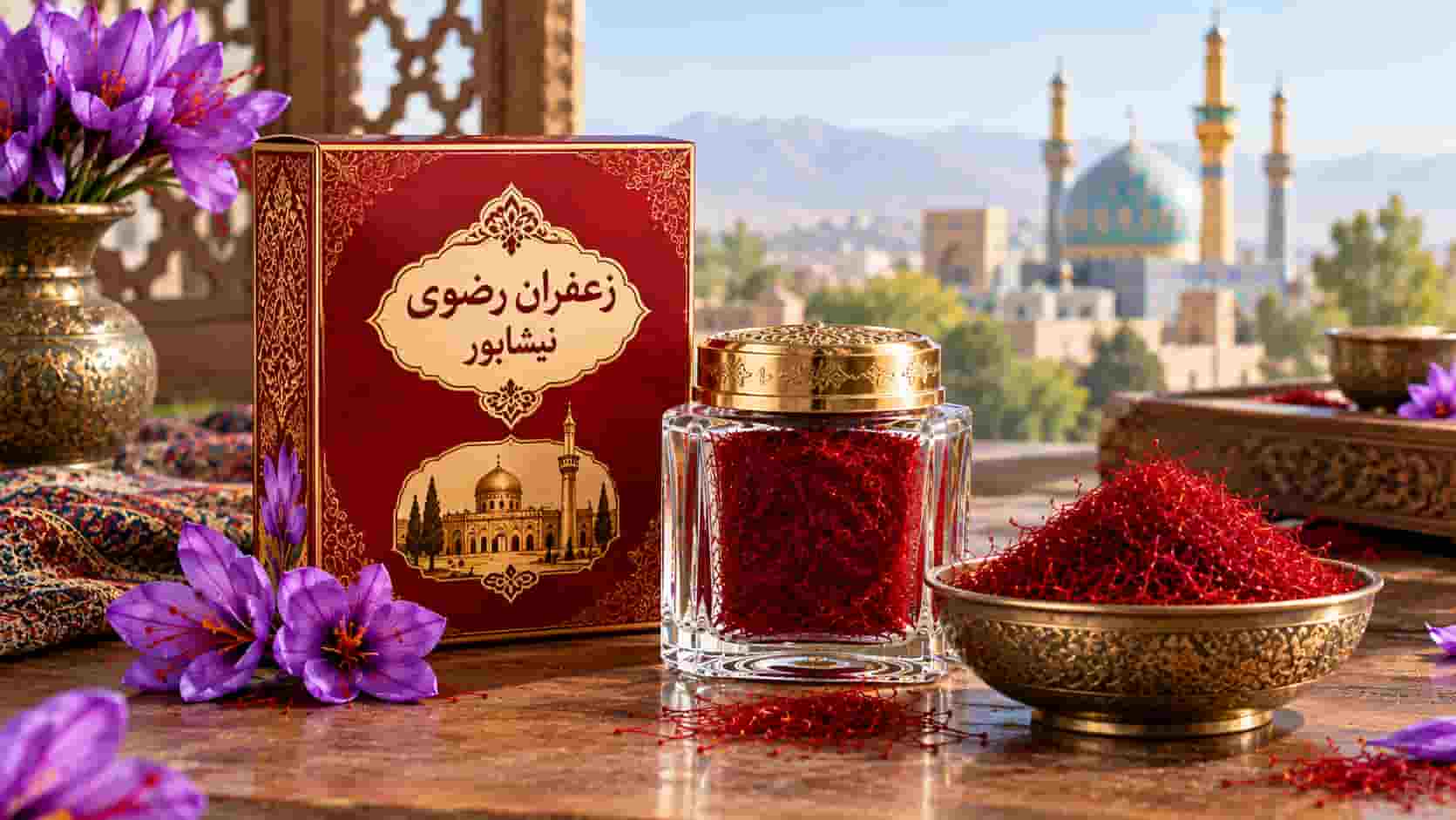 زعفران رضوی نیشابور مرغوب برای مراکز پخش و توزیع