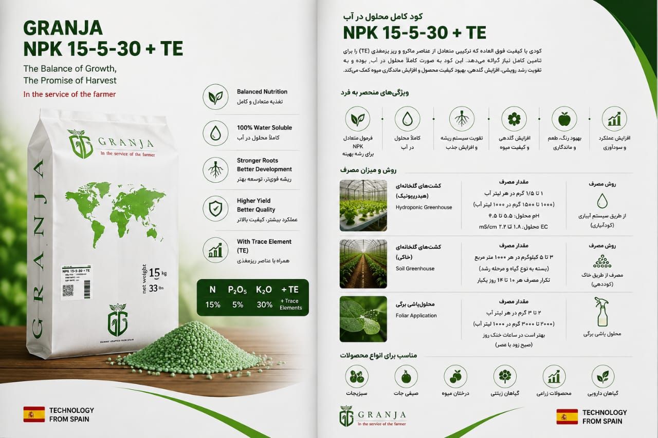 کود 15530 گرانول کرانجا به قیمت رقابتی