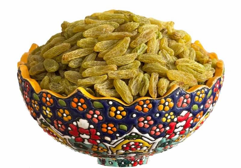 کشمش سبز افتابی دستچین با ظاهر یکدست