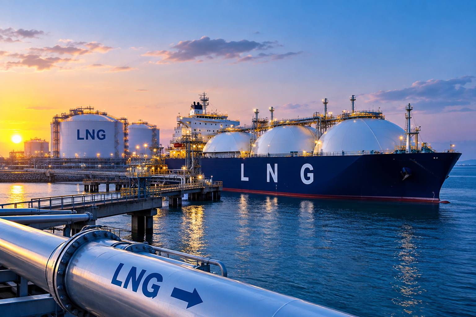 قیمت جهانی گاز LNG