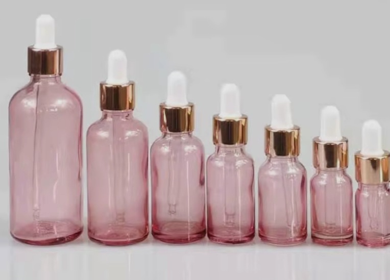 بطری قطره چکان شیشه ای شفاف دارویی بهداشتی