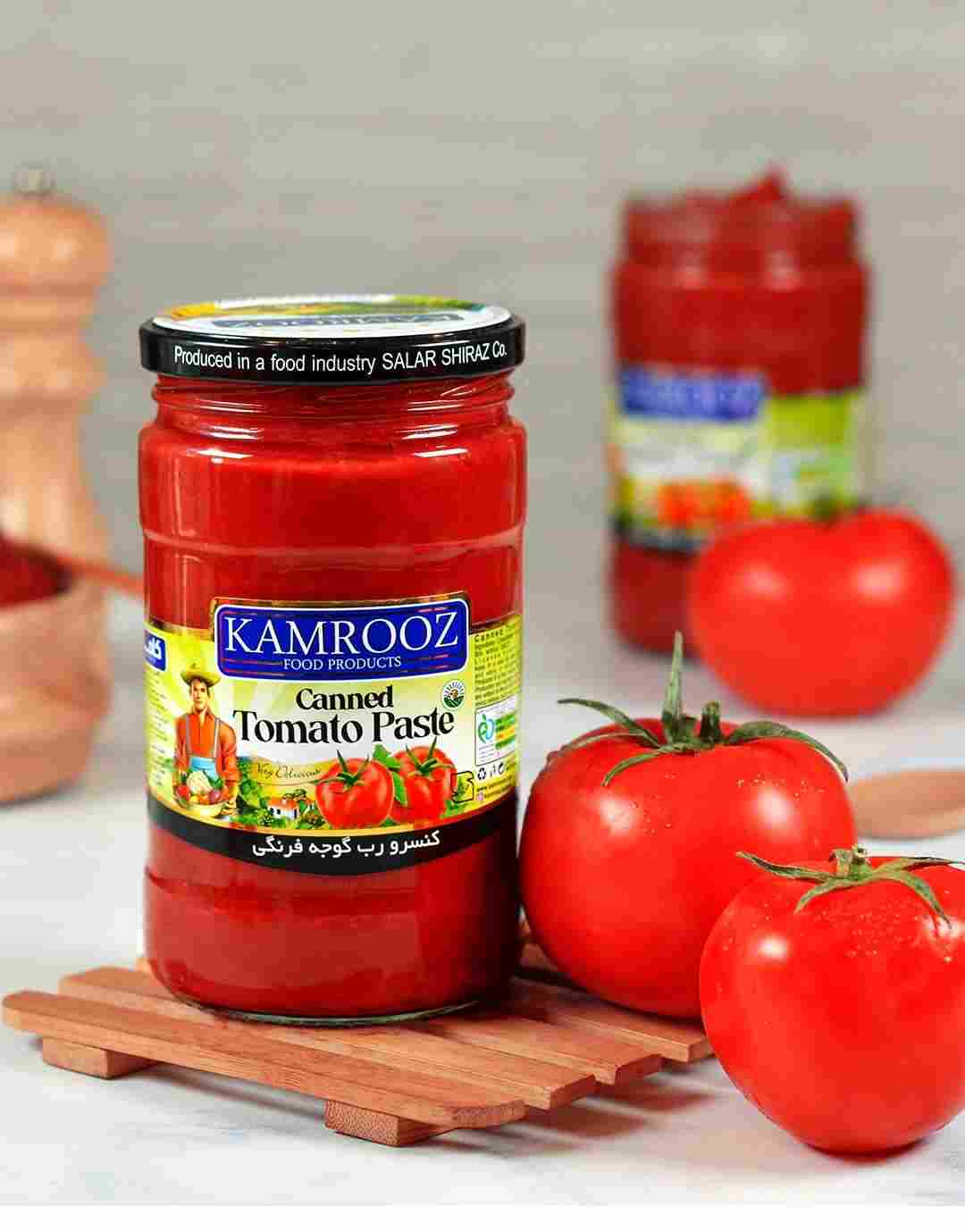 خرید رب گوجه فرنگی شیشه ۱۶۰۰ گرمی + فروش عمده 2