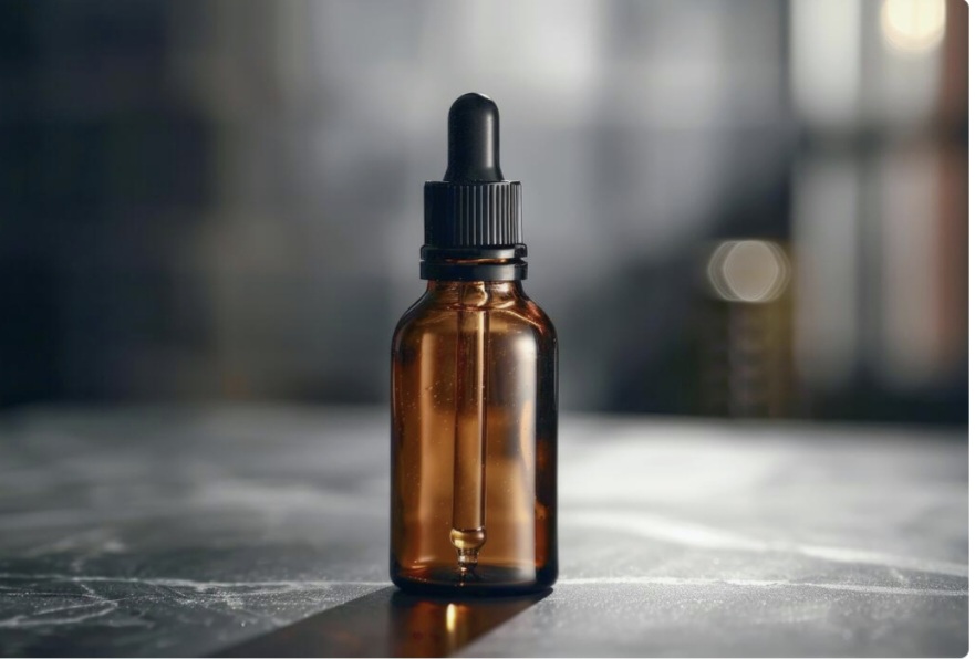 بطری قطره چکان شیشه ای قهوه‌ای دارویی روغن آرادمِد 🩵 کهربایی جذاب