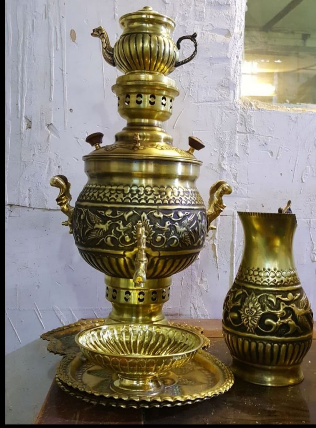 سماور ذغالی ۳ لیتری عدسی شرکت بین المللی اتیلا
