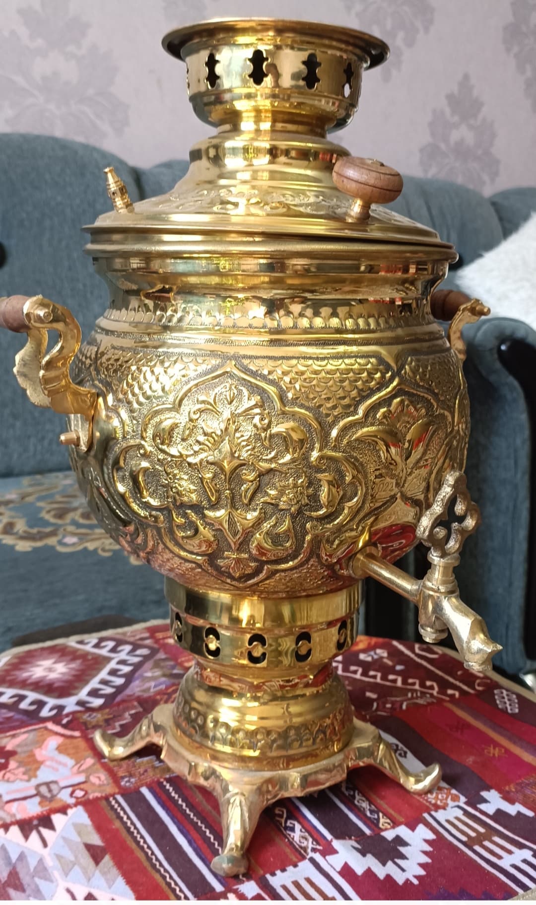 سماور ذغالی ۳ لیتری عدسی شرکت بین المللی اتیلا 2