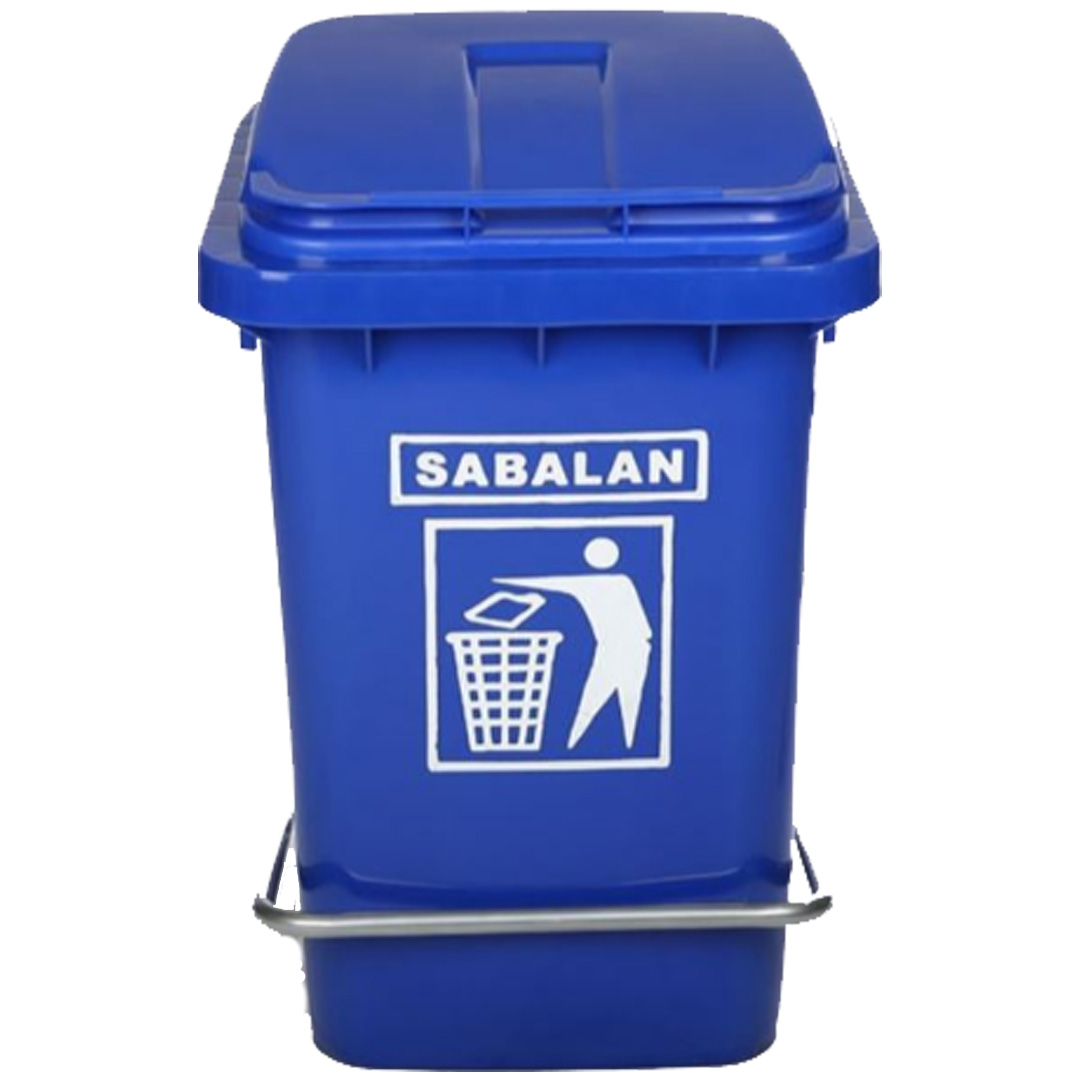 قیمت عمده سطل زباله ۱۲۰ لیتری پلاستیکی چرخ دار پدال دار 5