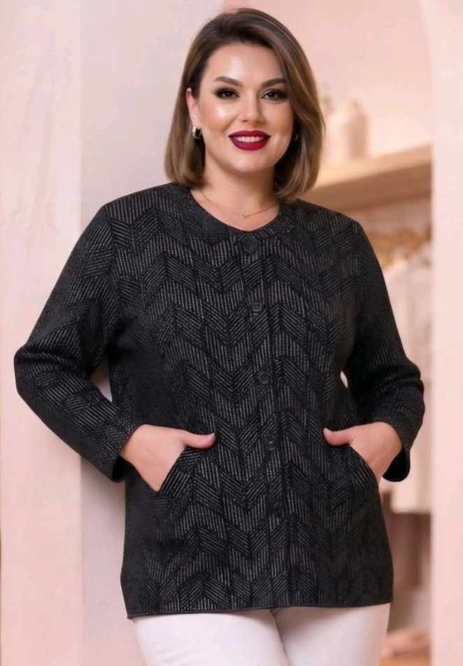 ژاکت بافت کوتاه پاییزی 5