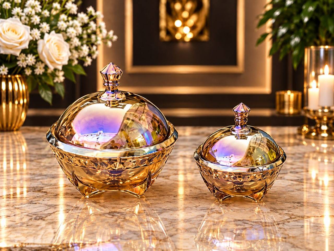 فروش سرویس ۲۵ و ۱۵ پارجه زیبای کاتانا ارغوانی خلأ pvd  با رنگ ثابت و دارای ضمانت 3