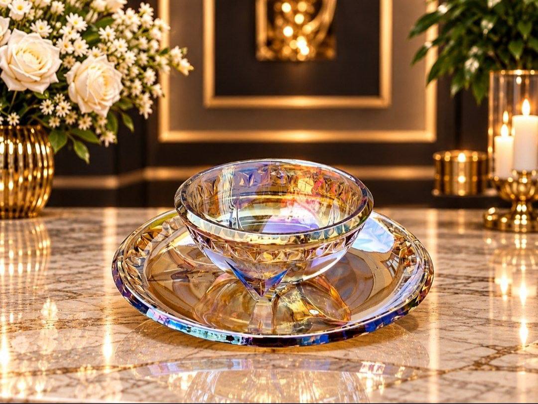 فروش سرویس ۲۵ و ۱۵ پارجه زیبای کاتانا ارغوانی خلأ pvd  با رنگ ثابت و دارای ضمانت 4