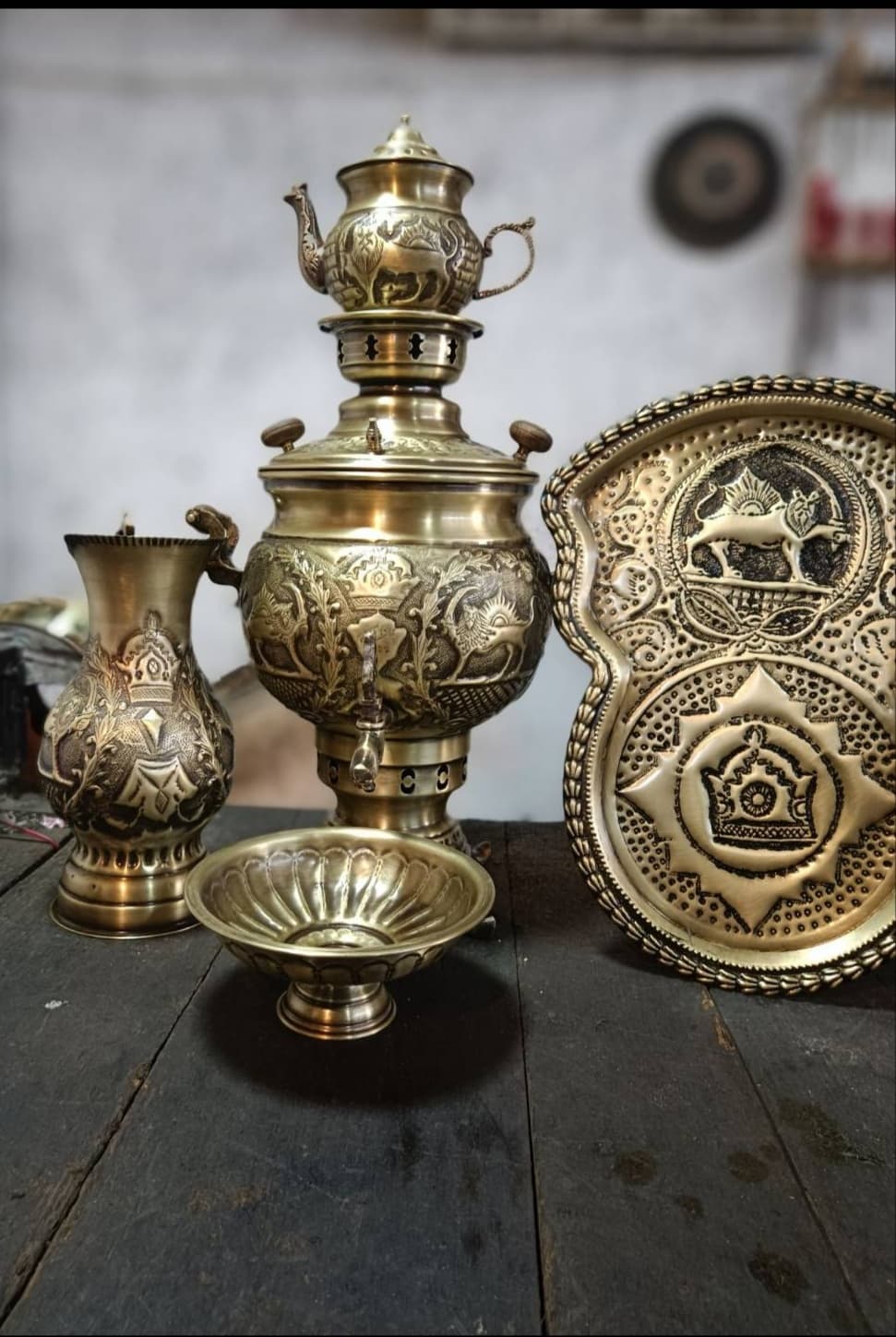 سماور ذغالی ۶ لیتری روسی شرکت بین المللی اتیلا 2