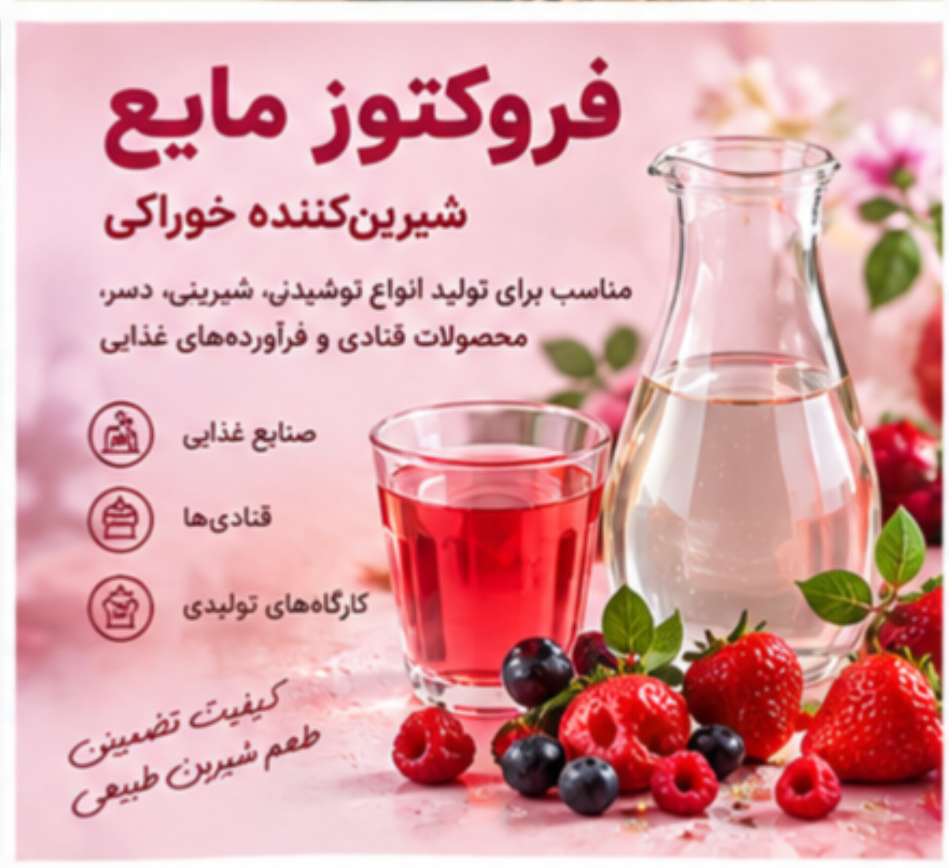 فروکتوز مایع | قند خوراکی