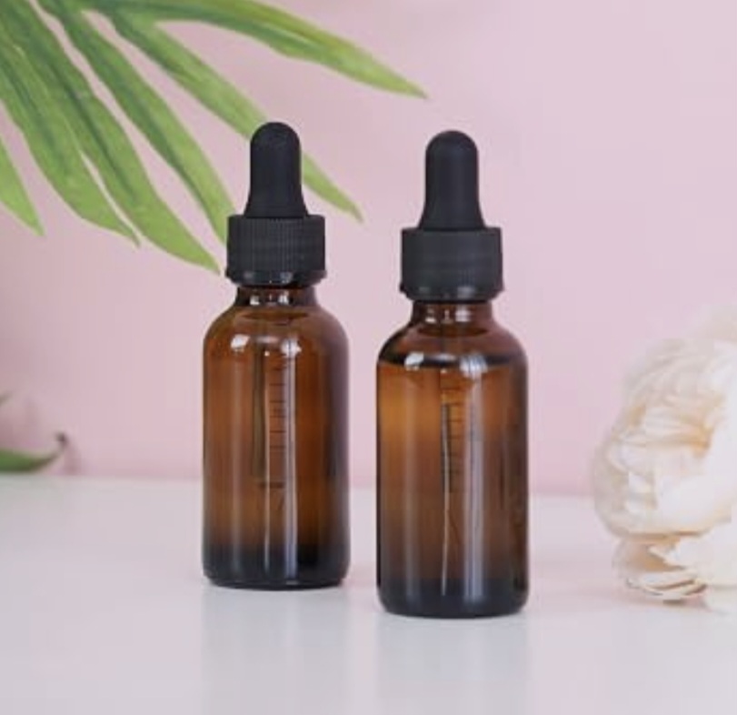 بطری قطره چکان دارویی شیشه ای قهوه‌ای روغن آرادمِد 2