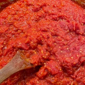 پوره گوجه خانگی با طعم طبیعی و بافت یکدست
