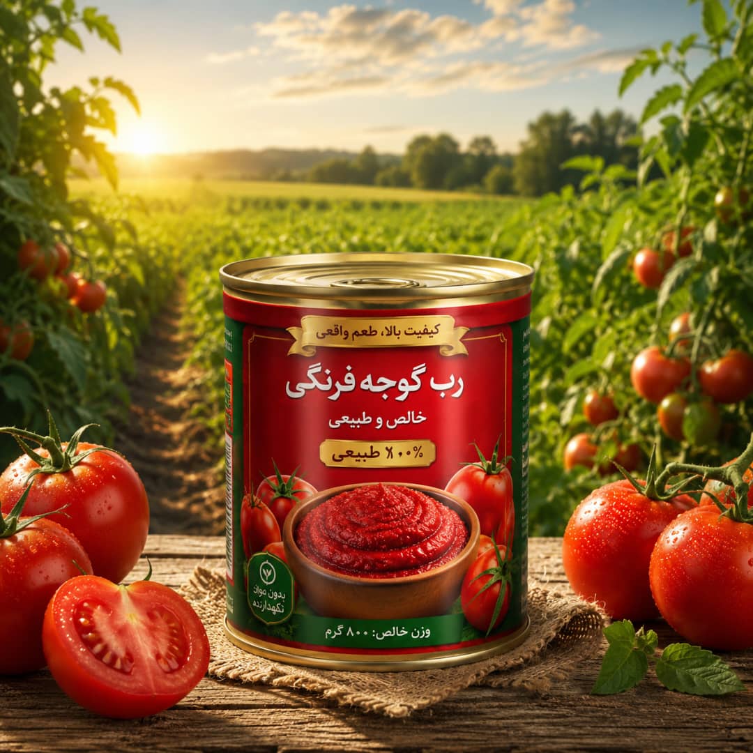 خرید کنسرو رب گوجه فرنگی با کیفیت صادراتی + قیمت مستقیم کارخانه 2