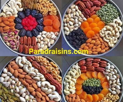 قیمت کشمش سبز در کنار آجیل های خوشمزه 2