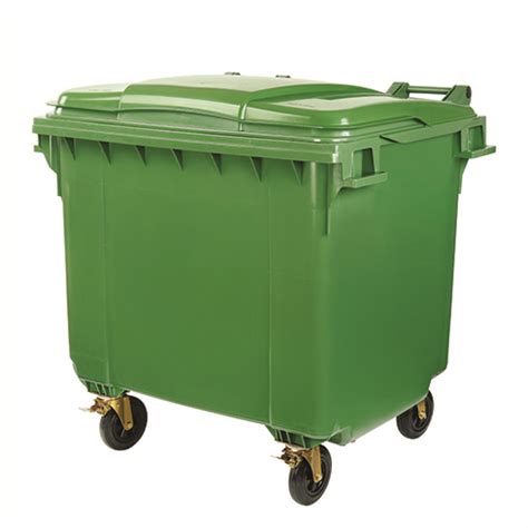 فروش عمده سطل زباله 660 لیتری پلاستیکی تحویل درب کارخانه 4