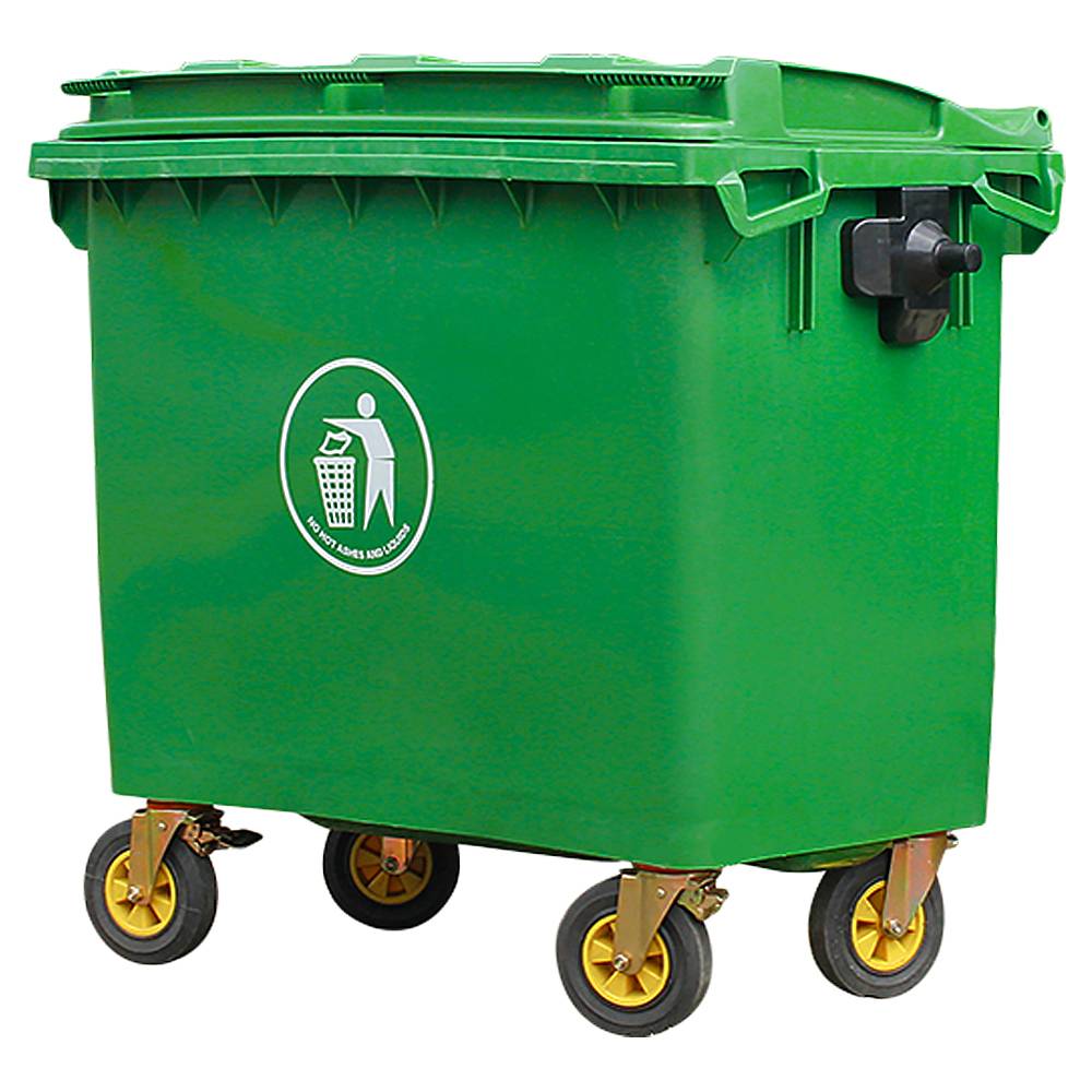 قیمت عمده سطل زباله پلاستیکی 660 لیتری جهت صادرات 4