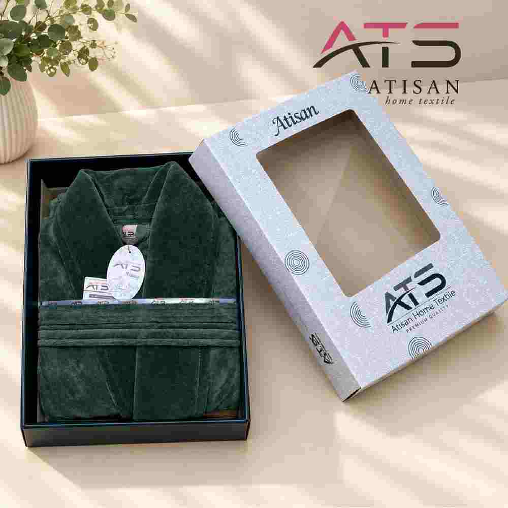 خرید عمده حوله تن‌پوش ساده نخ رینک مخمل آتیسان 2