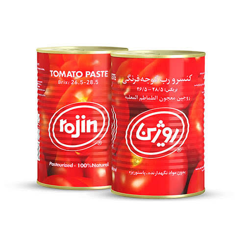 فروش رب گوجه فرنگی روژین + قیمت خرید بصرفه