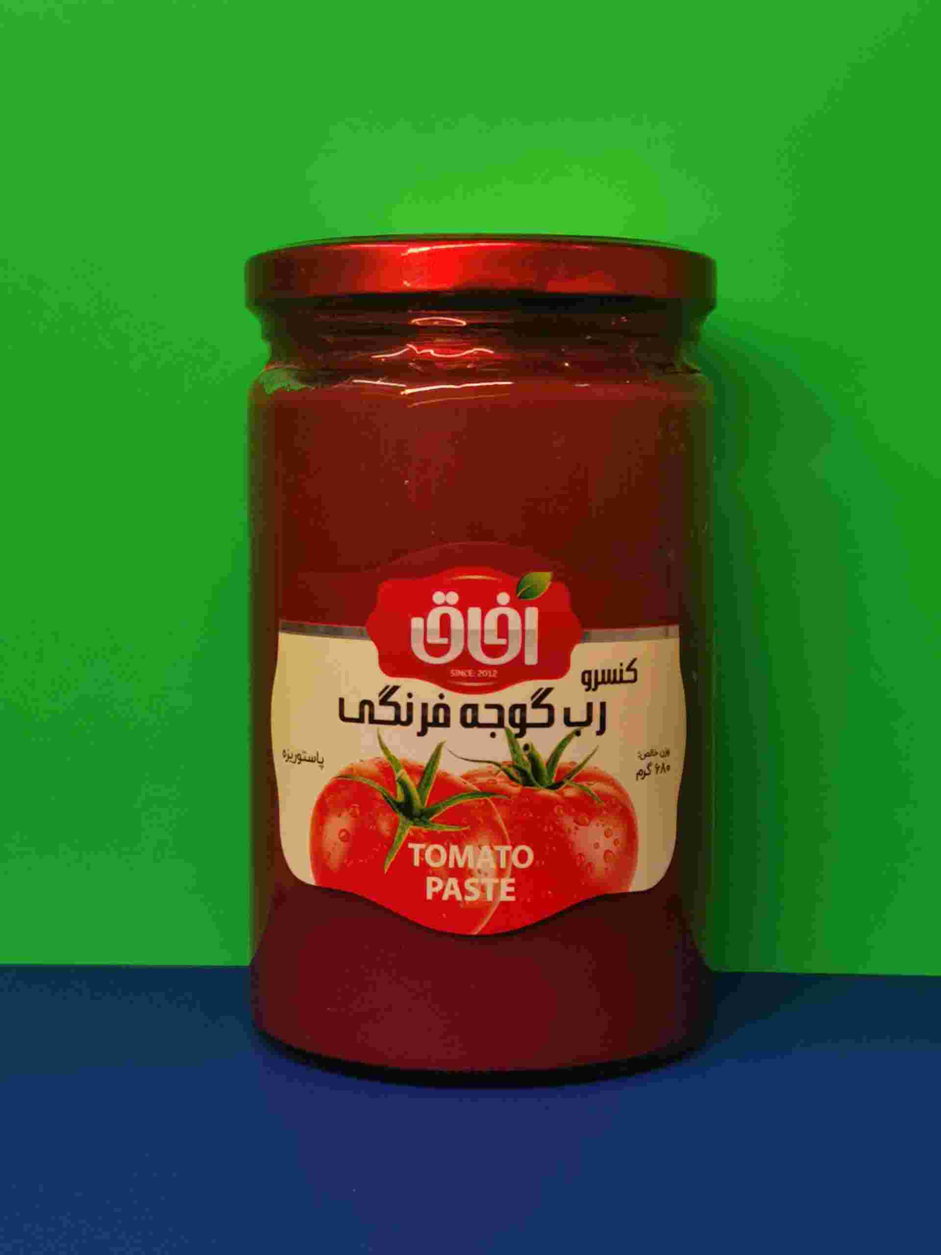 خرید کنسرو رب گوجه فرنگی شیشه 1600 گرمی + مناسب صادرات